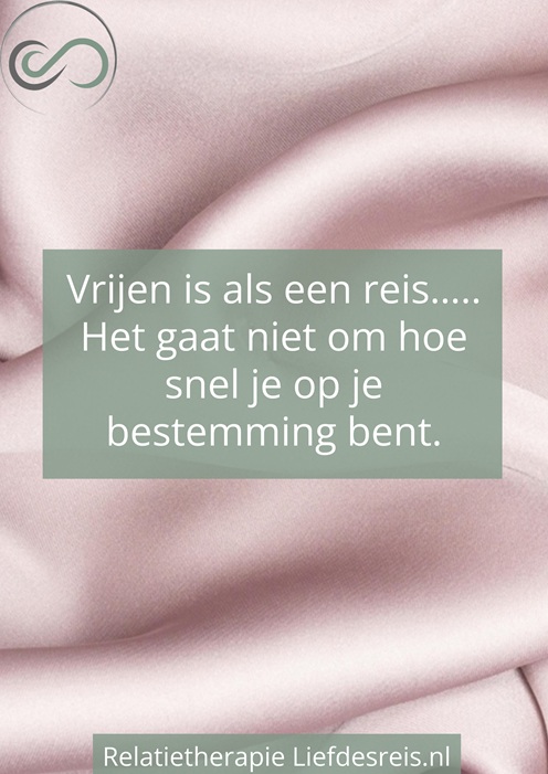 Quote over hoe partners in alle rust verbinding maken en hun seksuele intimiteit verdiepen bij Liefdesreis