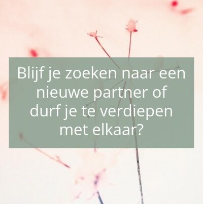 Quote over partners die de illusie van een nieuwe relatie voorbijzien en kiezen voor elkaar bij Liefdesreis